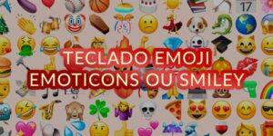 Teclado emoji emoticon ou smiley